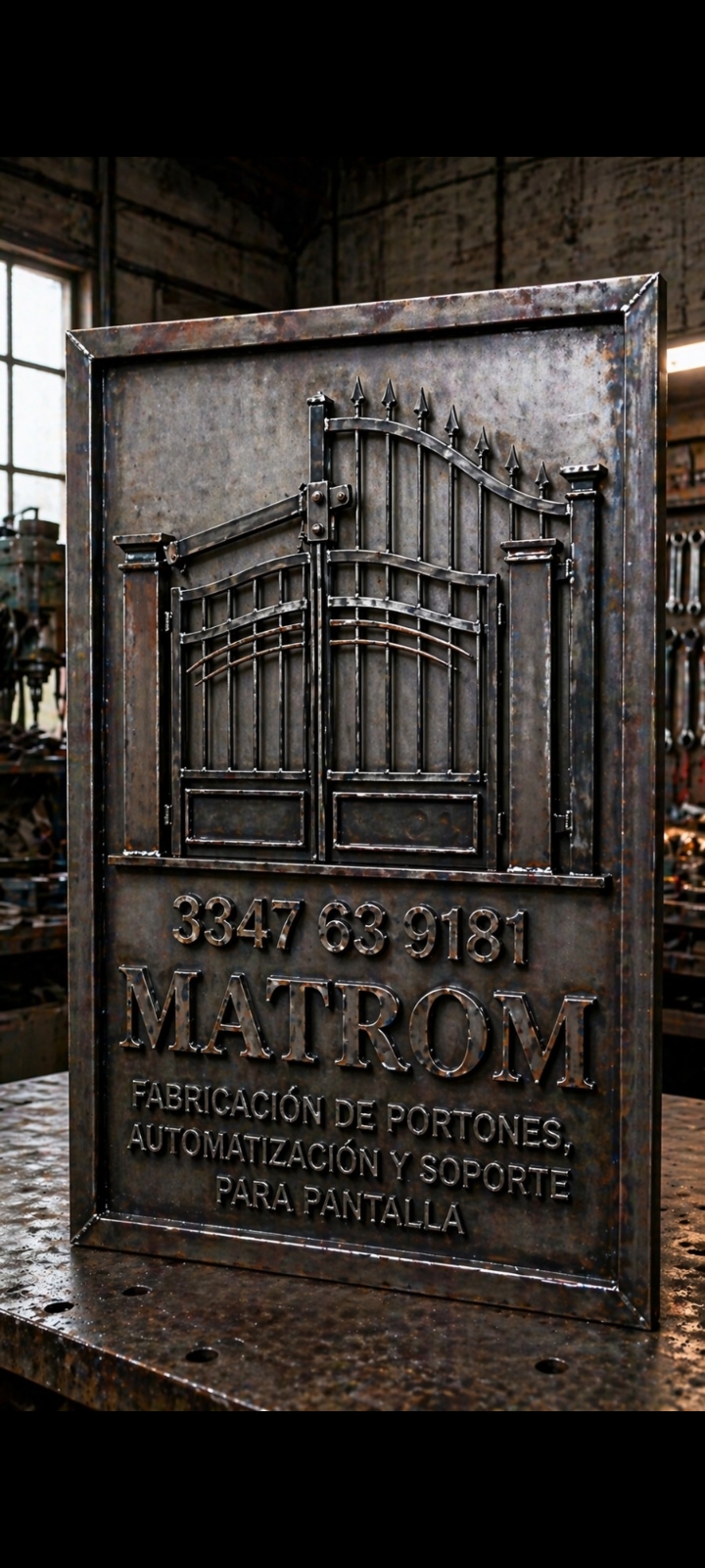 Acabado metálico y presentación de MATROM